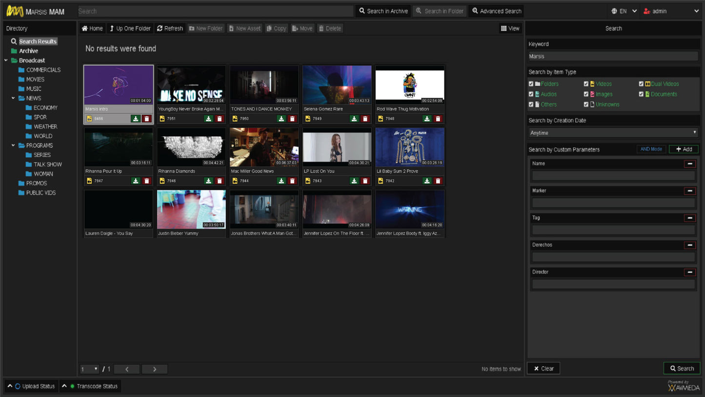 Marsis Media Asset Management Server