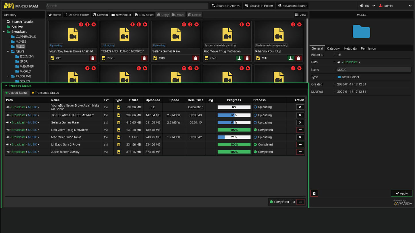 Marsis Media Asset Management Server