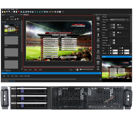 Serveur Marsis CG et Branding Channel 4K