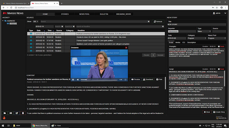 Marsis Newsroom Computer System (NRCS)