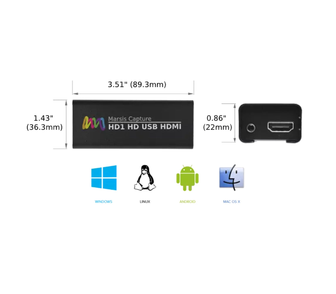 Marsis HD1 USB HDMI Capture Card