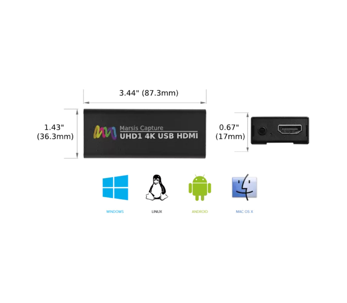 Marsis UHD1 4K USB HDMI Capture Card