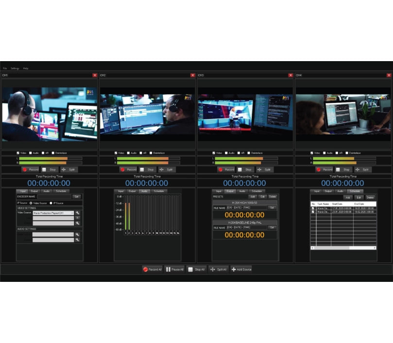 Marsis SDI & IP Ingest Software, SD, HD, 4K, 8K