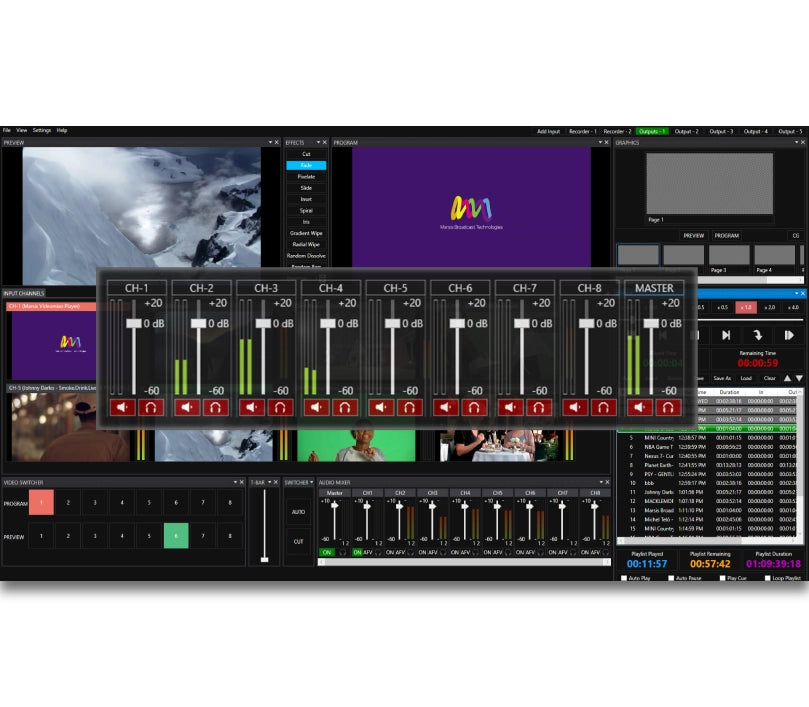 Marsis VideoMixo Live Production Switcher Server HD