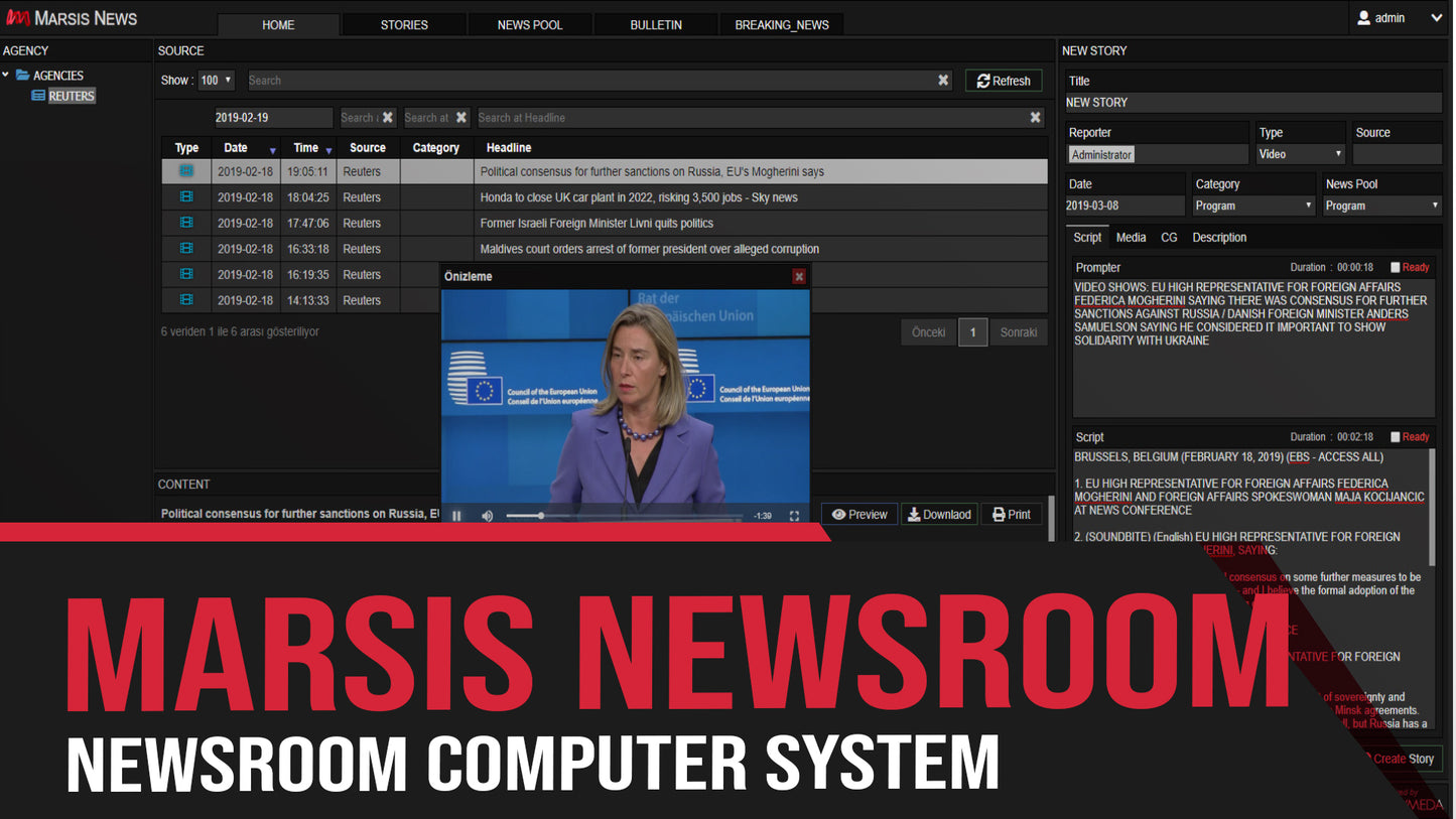 Marsis VideoMixo Canlı Prodüksiyon Switcher Yazılımı